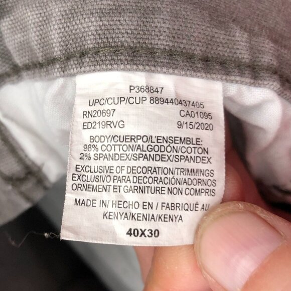 Dickies Mens Work Pants Size 40x30 Straight Casual Classic Workwear Gray Travel - Picture 9 of 12